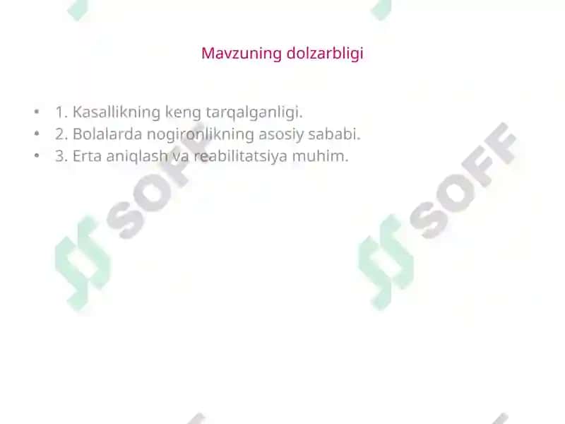 Bolalar serebral falaji 2