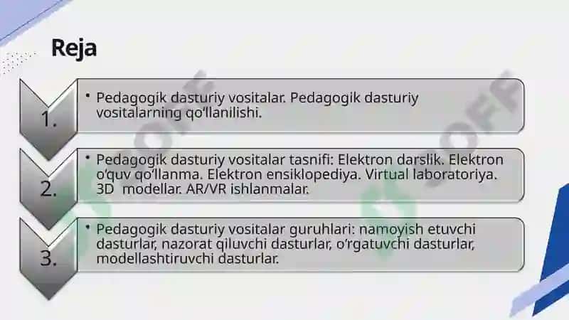 Pedagogik dasturiy vositalar haqida tushuncha 2