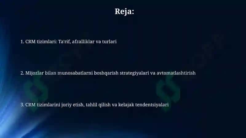 CRM tizimlari 2