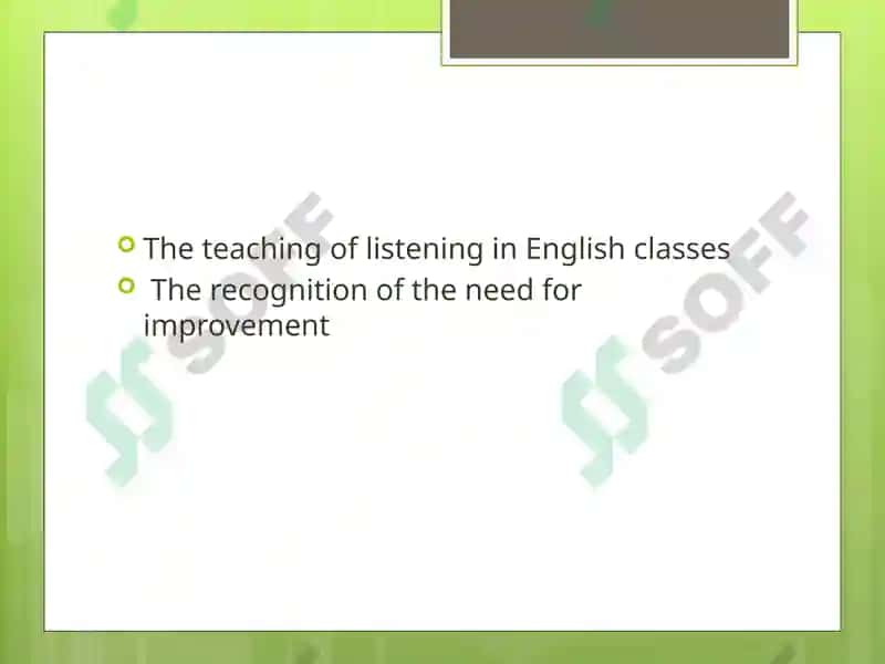 Teaching of Listening in English Classes 2