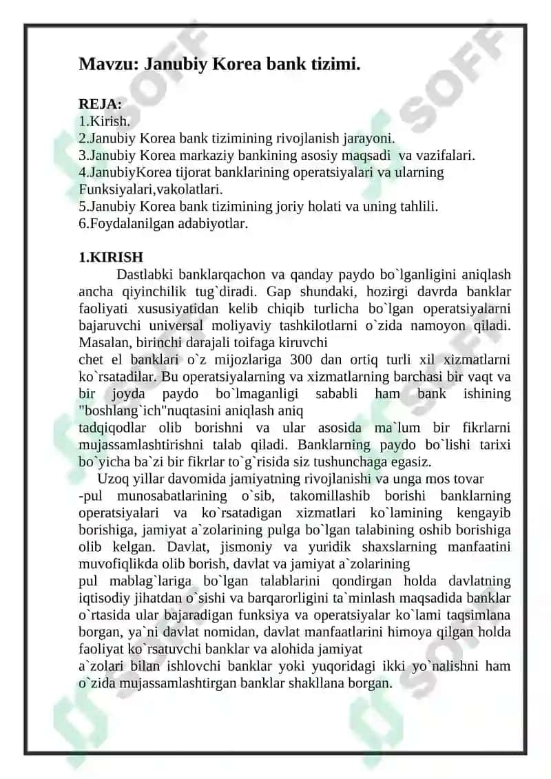 Janubiy Korea Bank ishi 2