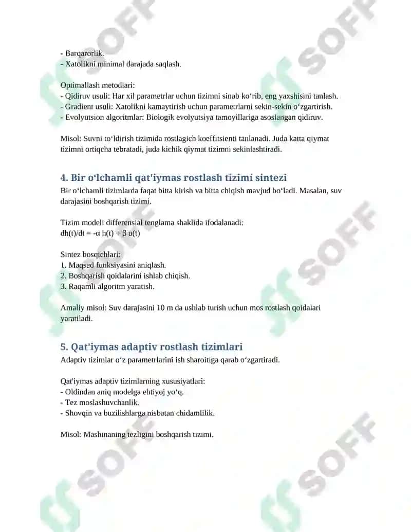 Qat'iymas rostlagichlar 2