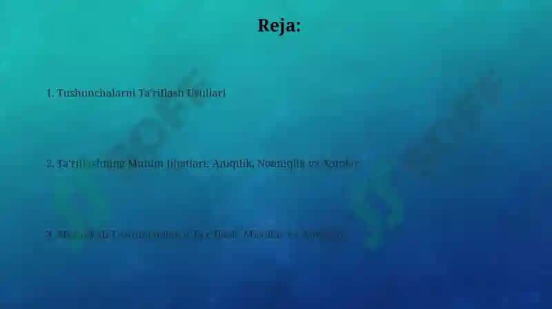 Tushunchalarnita'riflashgaoidmisollar 2
