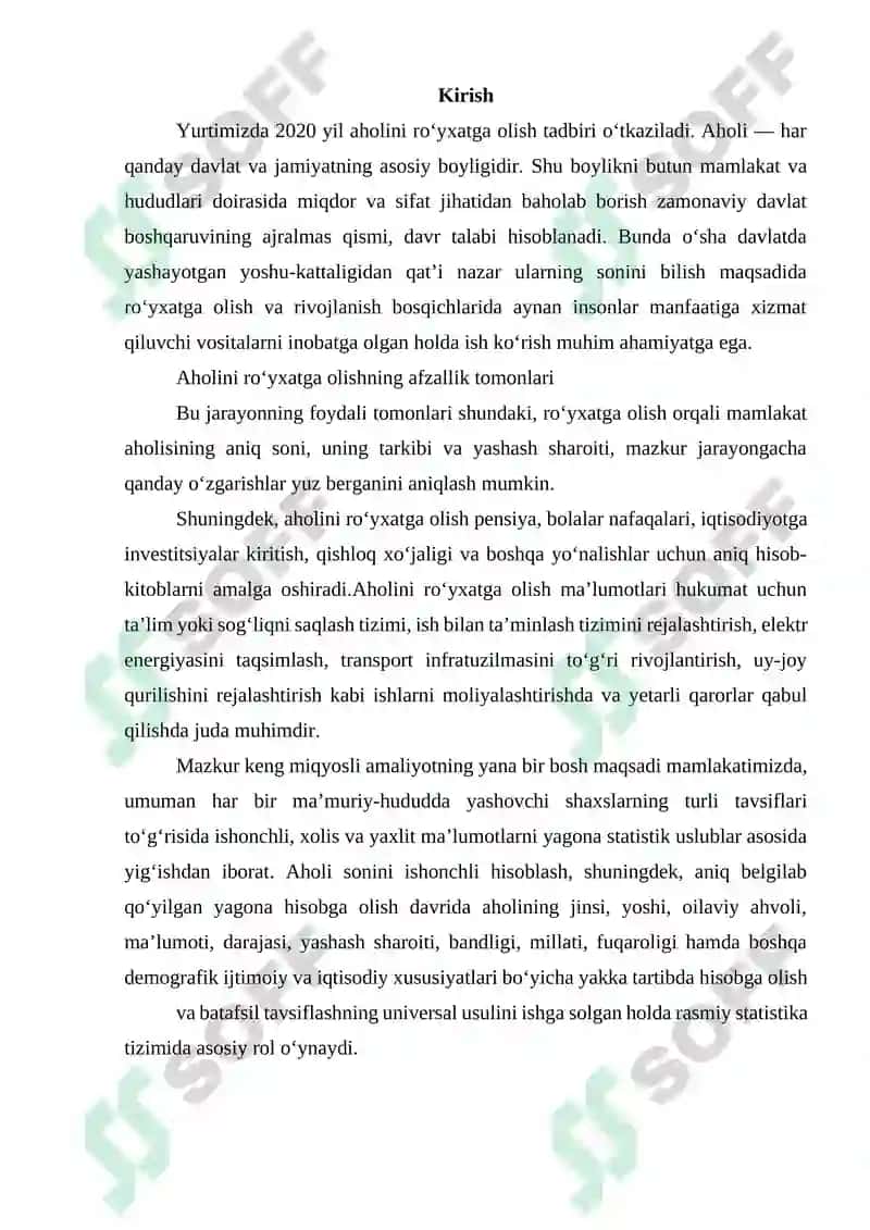 Aholini ro‘yxatga olish 2