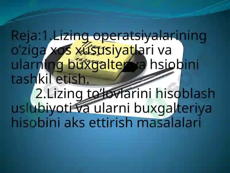 Lizingoperatsiyalarihisobi 2