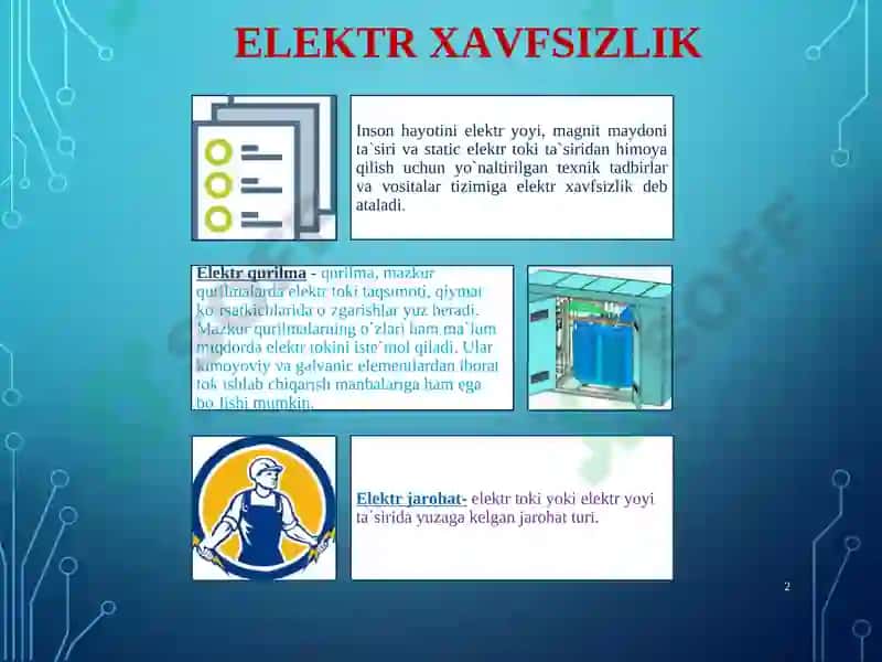 Elektr Xavfsizlik Asoslari 2