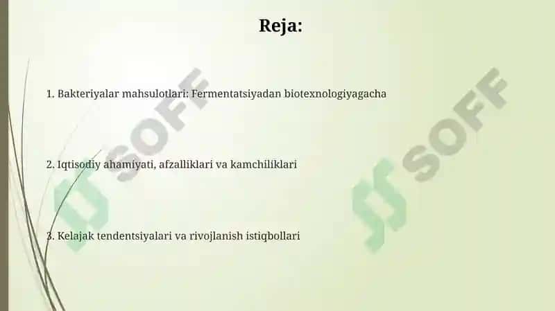Bakteriyalarning ishlab chiqargan mahsulotlari 2
