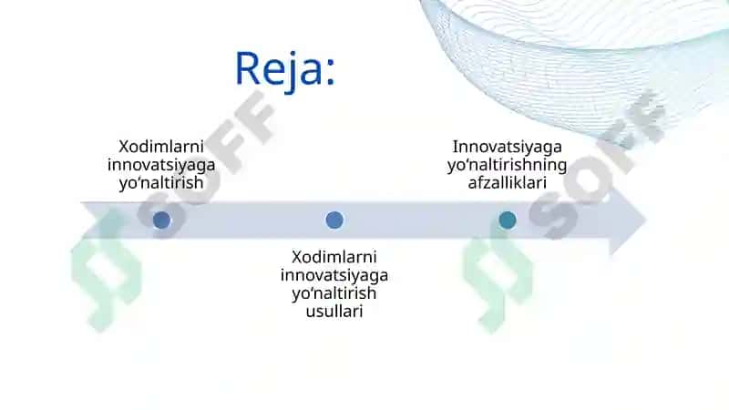 Xodimlarni innovatsiyaga yo‘naltirish. 2