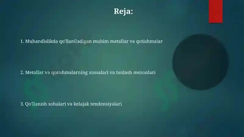 Metallar va qotishmalar 2