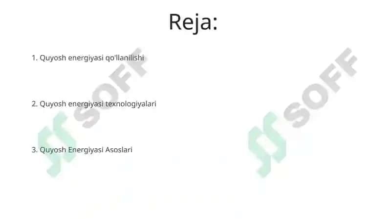 Quyosh energiyasi 2