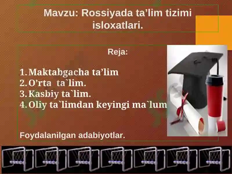 Rossiyada ta’lim tizimi isloxatlari 2