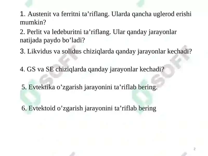 Mеtallarni tеrmik ishlash 2