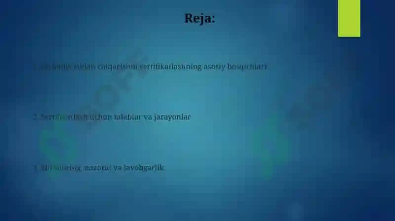 Mahalliy ishlab chiqarishni sertifikatlash 2