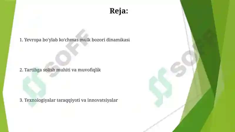 Yevropa bo'ylab ko'chmas mulk bozori dinamikasi 2