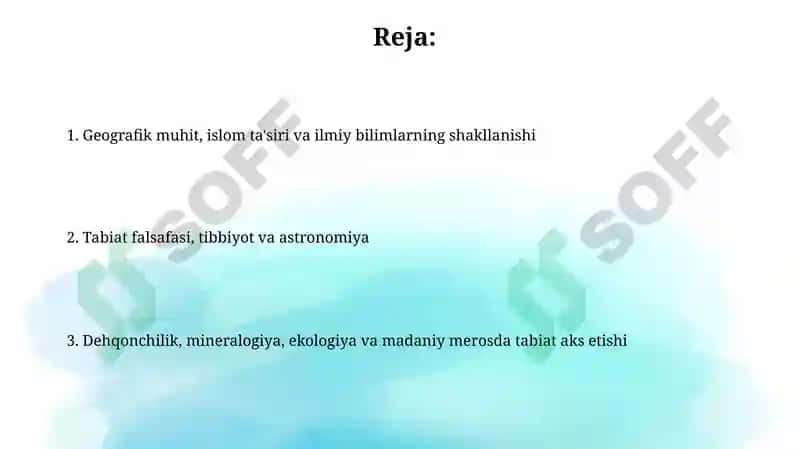 Geografik muhit va resurslar: O'rta Osiyo tabiatiga ta'siri 2