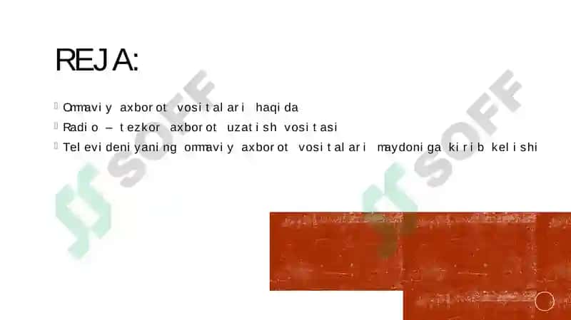 Radio va televideniya-tezkor va ommaviy axborot vositasi sifatida 2