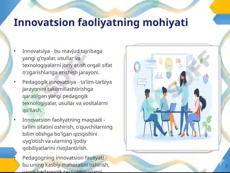 Pedagogning innovatsion faoliyati: Zamonaviy yondashuvlar 2