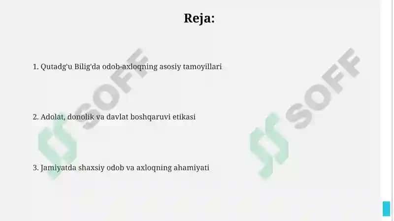 Qutadgu Biligda Odob-Oxloq 2
