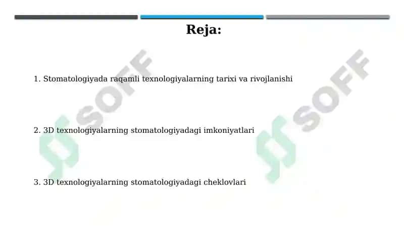 Stomatologiyada raqamli texnologiyalar tarixi 2