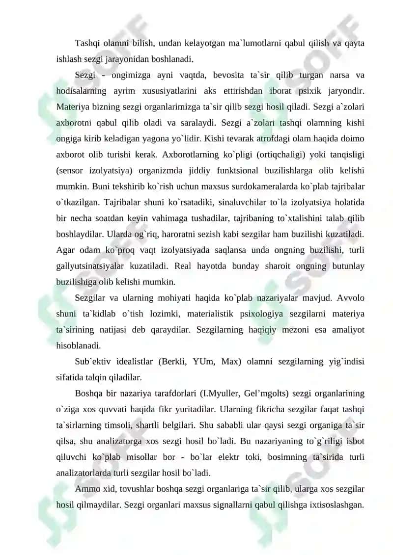 Sezgilar haqida tushuncha 2