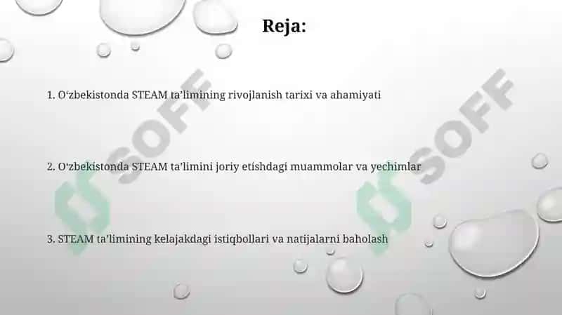 O'zbekistonda STEAM ta'limining rivojlanishi 2