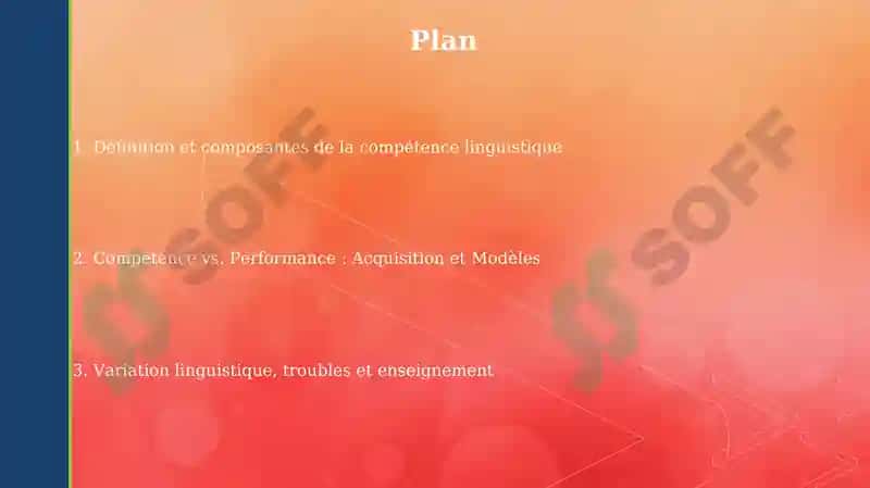Le concept de competence linguistique 2