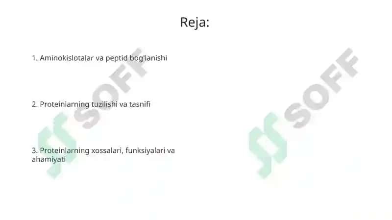Aminokislotalar va oqsillar 2