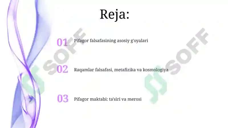 Pifagorning falsafiy qarashlari 2