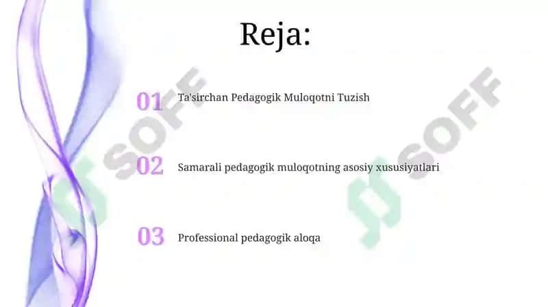 Professional pedagogik aloqa 2