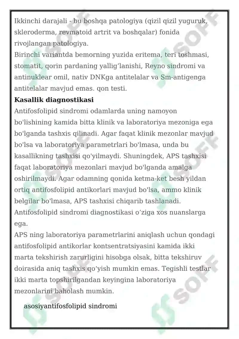 Antifosfolipid sindromi 2