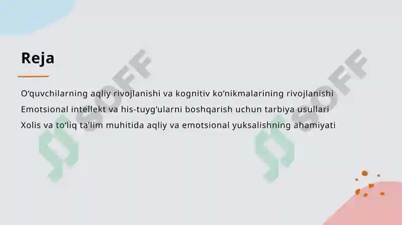 O'quvchilarning aqliy tarbiyasi 2