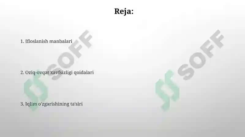 Oziq-ovqat sifati 2