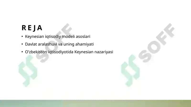 Keynesian iqtisodiy modeli 2