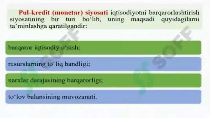 Pul-kredit siyosatiga yondashuvlar 2