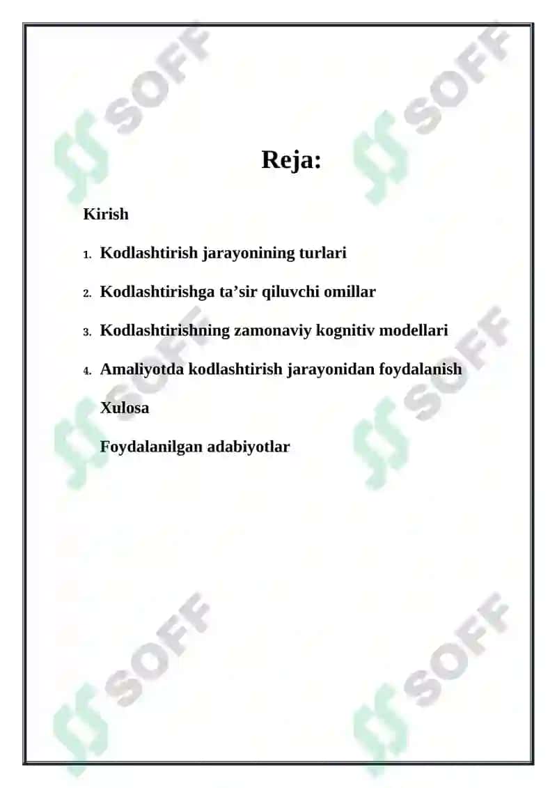 Axborotni kodlashtirish 2