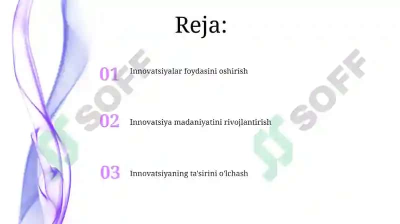 Innovatsiyalarning samaradorligi 2