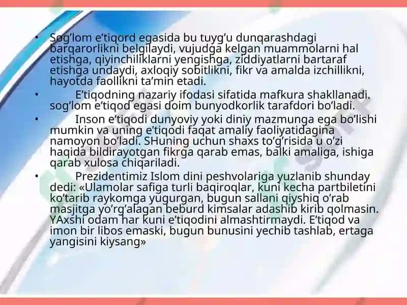 Dunyoviylik dahriylik emas 2