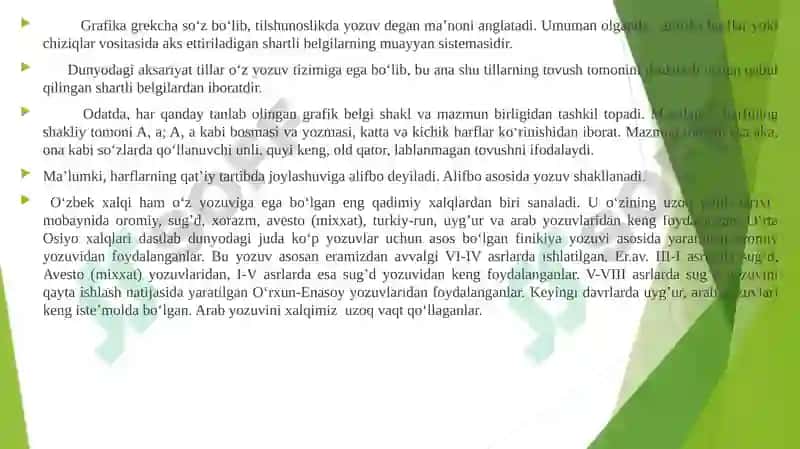 Grafika. Orfografiya va orfoepiya 2