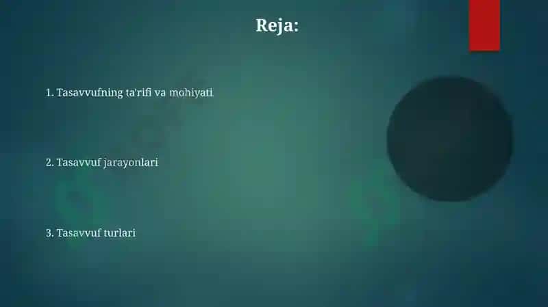 Tasavvufning ta'rifi va mohiyati 2