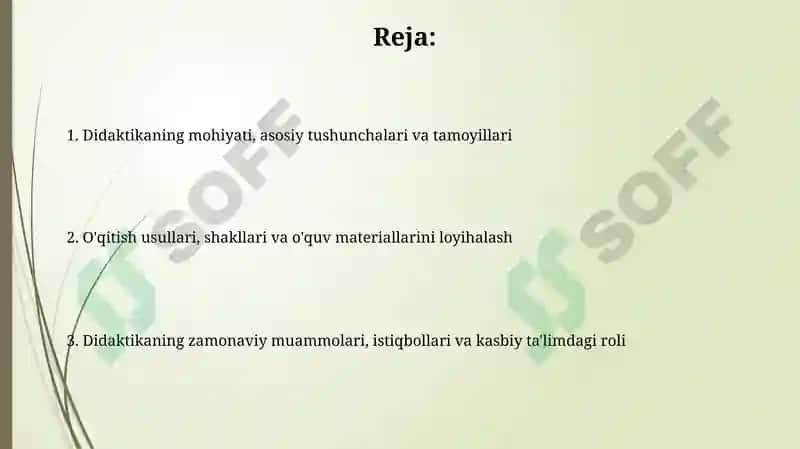 Didaktika ta'limiy nazariya sifatida 2