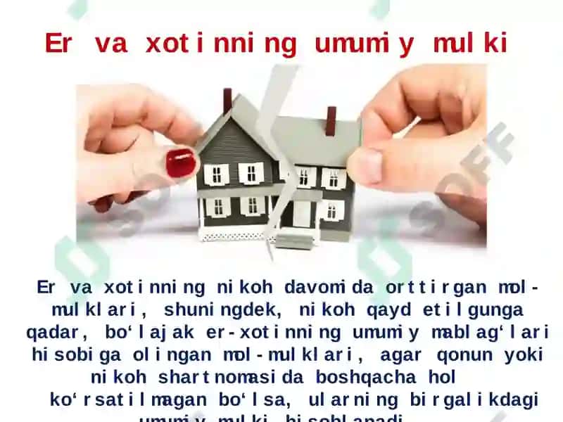 Er-xotinning mulkiy huquq va majburiyatlari 2