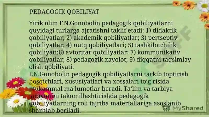 PEDAGOGIK QOBILIYAT 2