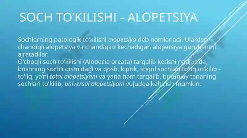 ALOPETSIYANING ZAMONAVIY DAVOLASH USULLARI 2