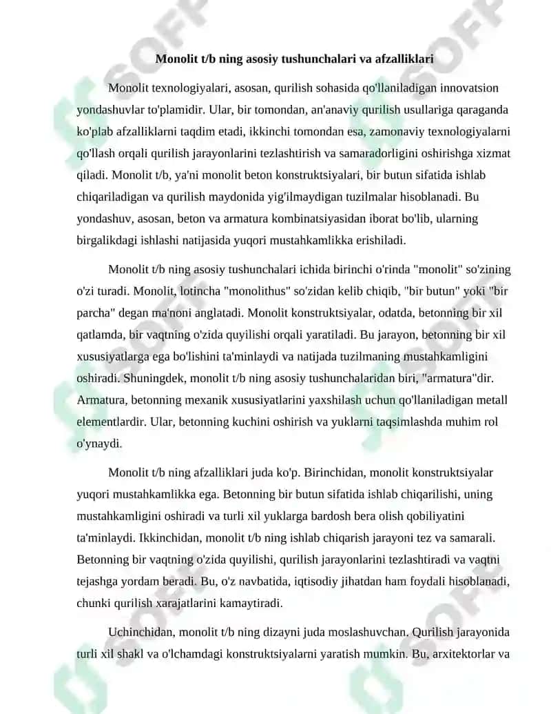 Monolit t/b innovatsion texnologiyalari 2