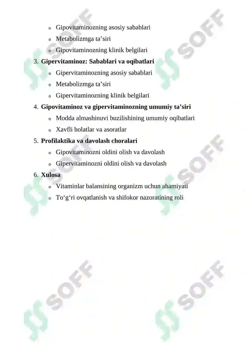 gipovitaminoz va gipervitaminoz   haqida referat 2