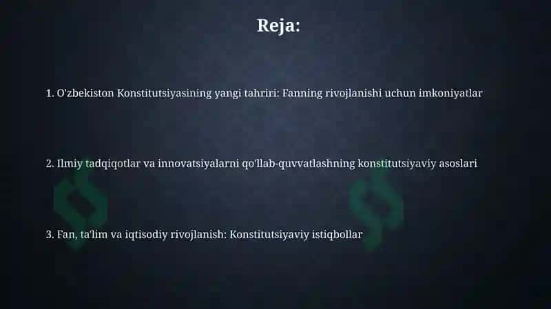 O'zbekiston Konstitutsiyasining yangi tahriri 2