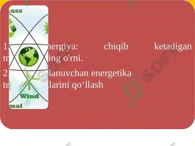 ENERGIYA qayta tiklanadigan manbalarini topish 2