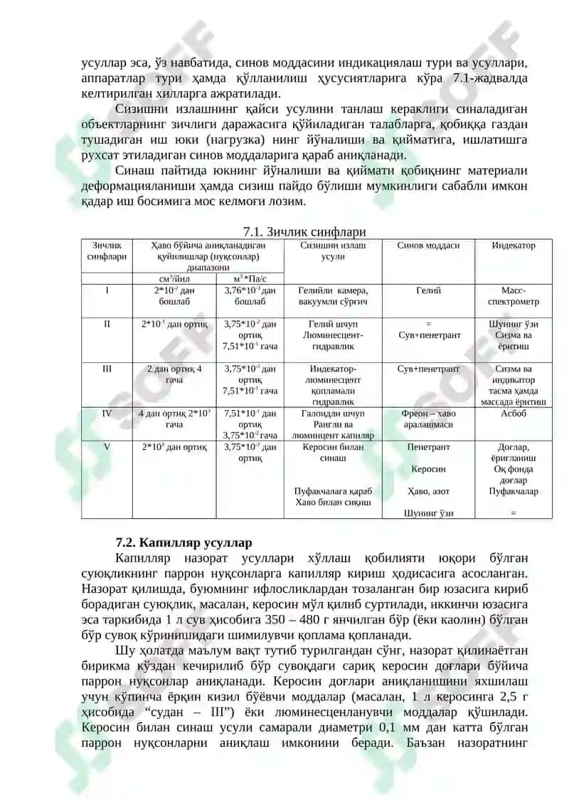 Сизишни излаш билан назорат килиш 2