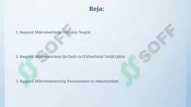 Raqamli mikrometrlar 2