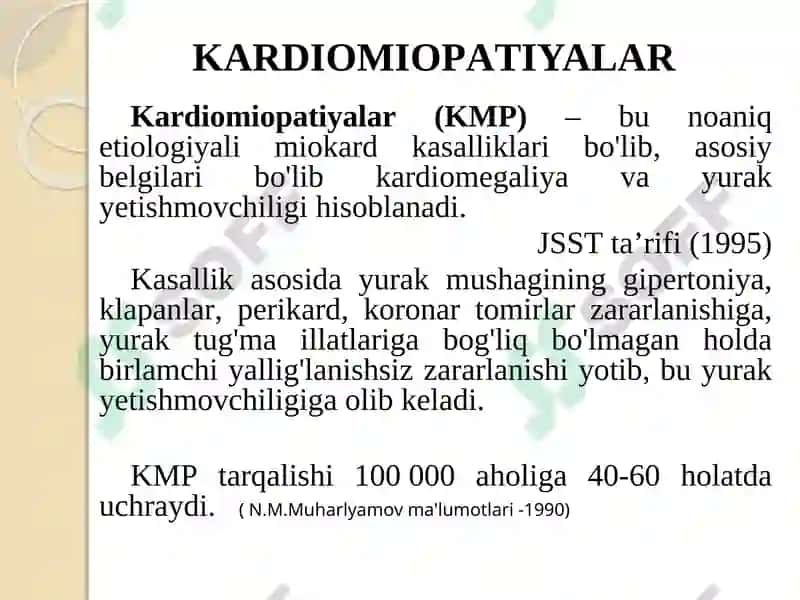 KARDIOMIOPATIYALAR 2